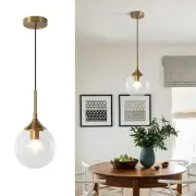 KCO Lighting Clear Globe Pendant Lights Kitchen Island Bubble Glass Pendant L...