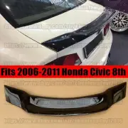 FOR 2006-11 HONDA CIVIC SEDAN Glossy Black STYLE R STYLE DUCKBILL TRUNK SPOILER