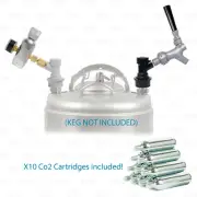 Ball Lock Corny Keg Portable Dispensing Kit Mini Co2 Regulator + Sampling Faucet