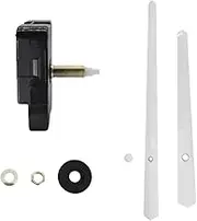 Baosity Jump Second Silent Mechanism Quartz Wall Clock Movement Motor Repair Kit Long White Hands