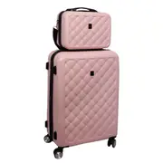 Pierre Cardin 56cm CABIN Hard Shell Case + Beauty Case - Rose