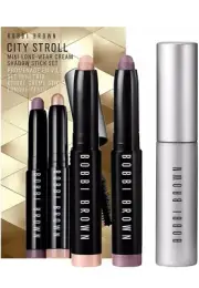 BOBBI BROWN City Stroll Mini Long-Wear Cream Shadow Stick Set Mini Trio BNIB
