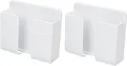 LRXIYODE 2 Pcs Wall Phone Holder Self Adhesive Remote Organizer Durable Wall Mount for Kitchen Bedroom Living Bathroom Easy Installation Stable Charging Dock