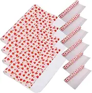 jojofuny 10 Sheets Strawberry Print present Wrapping Paper Versatile Packing Paper for Birthdays Parties DIY Crafts for Beautiful present Presentations