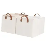 Storage Bins, Fabric Storage Bins for Shelves, Large Storage Baskets with