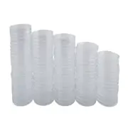 100x Commemorative Transparent Coin Capsules Holder Plastic Storage Organizer