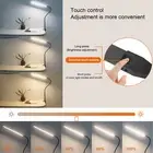 Smart Stepless Dimming LED Desk Lamp With Base And Clamp 3 Color Temperature DOB