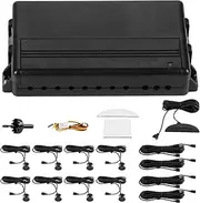 Car Reverse Backup Radar Buzzer LED Parking Detector Monitor System with 8 Sensor for Increased Safety Colorful Light Bar Display