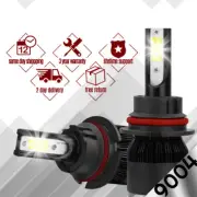 9004 HB1 488W 48800LM CREE COB LED Headlight Kit Hi/Lo Power Bulbs 6000K White (for: Kia)