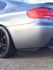 Carbon Fiber BMW Rear Bumper Splitters Fits E90 E92 F30 F80 335i M3 M4 Diffuser (for: BMW)