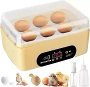 Chicken Egg Incubator, Automatic Egg Hatching Incubator, 4-6 Mini Eggs Poultry H