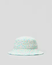 [Roxy] Roxy Girls' Tiny Honey Bucket Hat in Aruba Blue Flower Bed One Size Aruba Blue Flower Bed