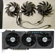 GPU Replacement Cooler Fan For Gigabyte Eagle RX 6700XT 6600 OEM