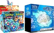 Pokemon TCG Stellar Crown Booster Box & Elite Trainer COMBO Sealed