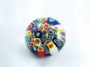M Design Art Glass Mouth Blown Millefiori Handmade PaperweightM Pw-069