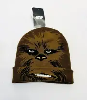 NEW Star Wars Brown Toboggan/Knit Hat Chewbacca NWT—One Size Beanie