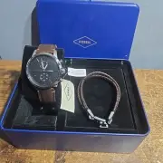 Fossil Townsman FS5967SET Mens Brown Black Quartz Casual Wristwatch
