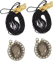 OFFSCH Alloy Photo Frame DIY Pendant Kit 2pcs Graduation Photo Charms Photo Bases for Graduation Hat Pendant DIY Material