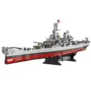 Missouri Memorial Battleship Building Blocks Set, MOC Military Warship Model ...