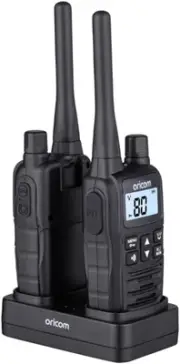 Oricom UHF2400 2 Watt Handheld UHF CB Radio Twin Pack - LED Torch, 80 Channel...