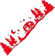 Car Stickers for Motorhome Caravan RV Camper Van, Car Mountain Graphics Stickers Body Decor Vinyl Decals