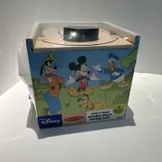 Mickey Mouse Melissa & Doug New Wooden Shape Sorting Cube 9 Wooden Shapes Disney