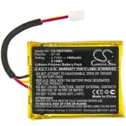 BATTERIE Li-Polymer 1400mAh Type SF-08 For Sony SRS-XB10, Sony SRS-XB12
