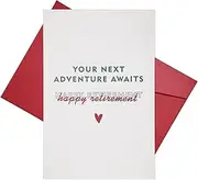 Retirement Card - 20 x 13.4 cm, Retirement Card for Woman and Men, Happy Retirement Card for Women with Envelope