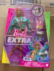 Barbie Extra #10 Doll AA Alec Face Pink Hair Nude Articulated Mattel GXF09
