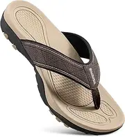 [HAOLIRA] Men's Flip Flops Toe Separator Comfy Non-Slip Summer Beach Sandals Outdoor Surfing Flip Flops