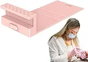 Nail Drill Bit Storage, Nail Drill Bit Container,23 Holes Silicone Polishing Bit Holder - Folding Nail Drill Bit Display Stand for Salon Professional Tool