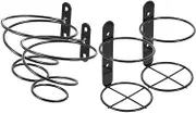 Elegant Wall Mount Wine Racks 4pcs Metal Wine Bottle Display Rack for Home