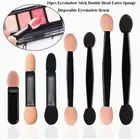 10pcs Portable Double Head Latex Sponge Double Sided Smudge Eye Nail Brush