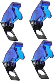 ULTECHNOVO 4pcs Transparent Automotive Toggle Switch Cover Replacement Guard for Car Electronic Components Convenient Control Efficient Operation for Various Vehicles