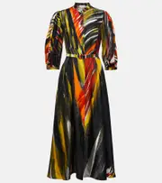 [Gabriela Hearst] Gabriela Hearst Dexter printed silk maxi dress AU 6 multicoloured