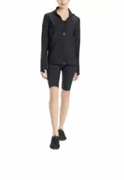 Josie Natori Women's Solstice Zip Jacket Black Size XS