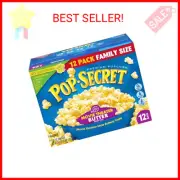 Pop Secret Microwave Popcorn, Movie Theater Butter, Flavor, 3 Oz Sharing Bags, 1