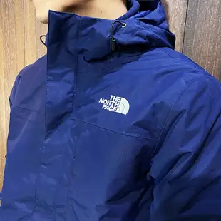 美國百分百【全新真品】THE NORTH FACE 兩件式外套 男款 TNF 保暖 防寒 外套 深藍 CE89