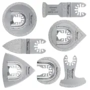 7Pcs Universal Oscillating Multi Tool Blade Saw Cutter Grit Grout Removal