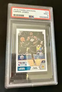 在飛比找Yahoo!奇摩拍賣優惠-詹皇 2019 Panini Stickers  PSA9 