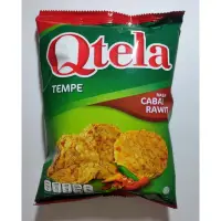 在飛比找蝦皮購物優惠-印尼辣味天貝餅乾 印尼辣味天貝脆片 Qtela辣味天貝脆片