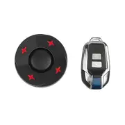 Bike Alarm Taillight USB Charge Bicycle Light Smart Brake Sensing Remote Control Bike Alarm Tail La Black