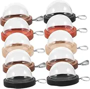 [CIMAXIC] 10pcs Glass Cloche Charms Jewelry Making Charms Set for Earrings Pendants Bracelets Necklaces