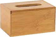 Bamboo Tissue Box Cover Wooden Tissue Box Holder Stylish Durable Waterproof for Home Office Bathroom Kitchen Elegant Design Perfect Size