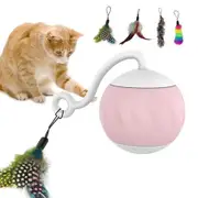 Interactive Cat Toys Ball, Activate Electric Cat Toy, Automatic Pet Exercise Toys, Simulate Bird Calls, USB Rechargeable