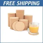 Set of 200 Natural Cork Coasters for Drinks - Ideal for Crafting & Gifting