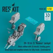 OV-10 (A, C) cockpit, landing gears, wheel bays, wheels 1/32 ResKit RSU32-0060