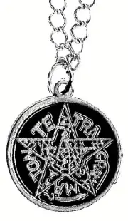 SOLOMON'S SEAL NECKLACE PEWTER MAGICK WICCAN PAGAN