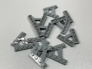 LEGO Dark Bluish Gray A-Shaped Wedge Plate 2 Rows of 4 Studs - 15706 (x10)