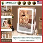 Elegant 14" Lighted Makeup Mirror with Adjustable Brightness & Hollywood Style